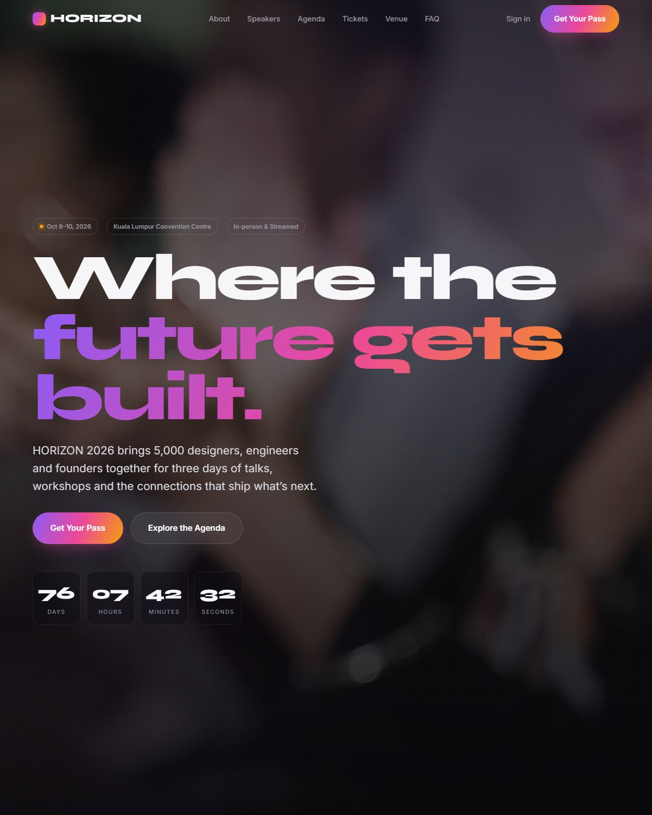 HORIZON 2026 — website design by Perfect Design