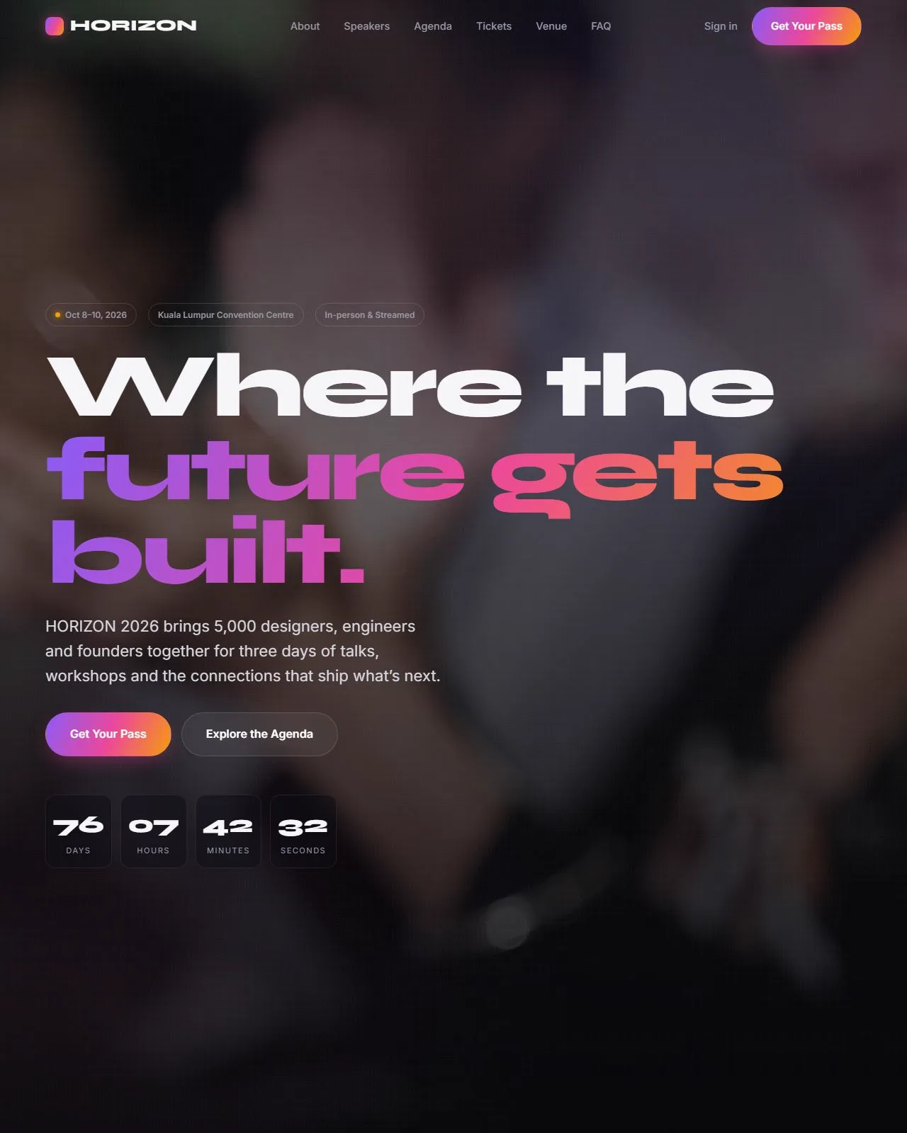 HORIZON 2026 — website design by Perfect Design