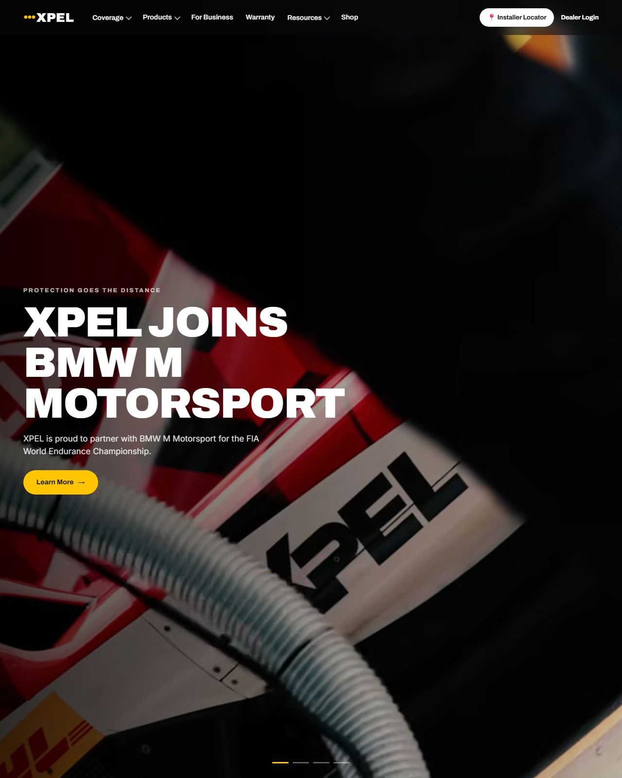 XPEL Protection — website screenshot